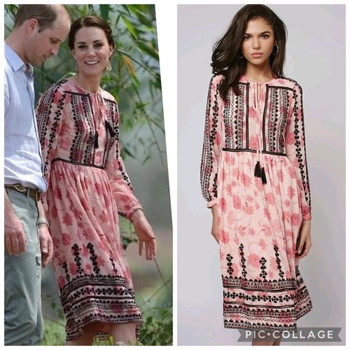 Topshop pink embroidered - topshop,