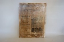 Chesterfield Brewery Co Wood Advertising Sign Station Hotel