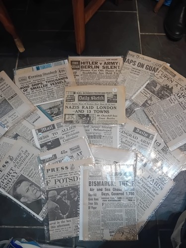 Wwii era 30x newspaper - wwii,