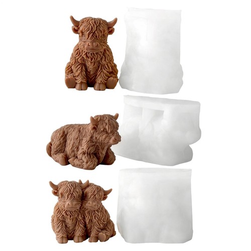 Highland cow shape silicone - highland,
