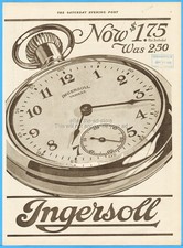 1921 Ingersoll Yankee Pocket Watch Now $1.75 1920's Antique Magazine Print Ad