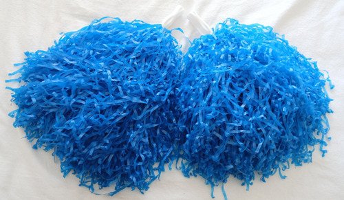 Blue cheerleading pom - cheerleading,