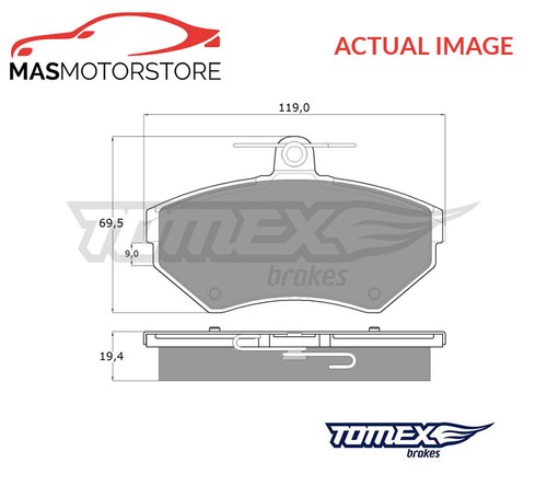 Brake pads set - pads, braking