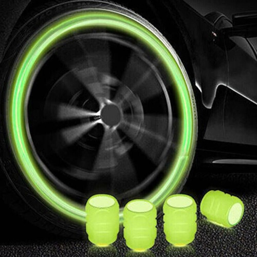 Luminous tyre valve caps - luminous, car