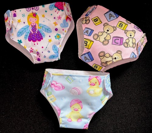 New dolls nappies pants - new,