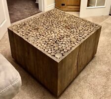 Solid Wood Coffee Table - Rustic Design - FREE UK delivery on orders over £500