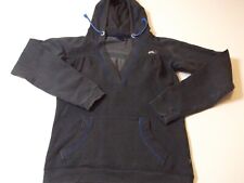 O'Neill Hoodie Womens SIze Medium Dark Grey V neck Hooded Surf Girl sweatshirt