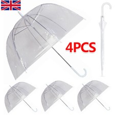 4x Rain Umbrellas Set Dome