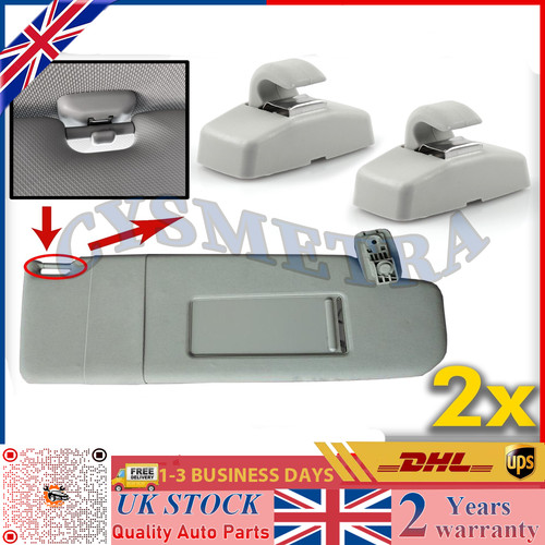 Sun visor hook clip bracket - visor,