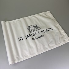 St James Place Academy Golf Pin Flag In White. Very Unique 