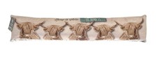 Country Club Highland Cattle 'Home is Where the Herd is' Fleece Draught Excluder