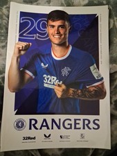 Glasgow Rangers  4 Pack Programmes. Vs Kilmarnock 6 August, St Johnstone 13 Aug