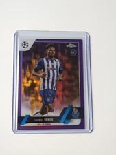 Topps Chrome UCC 2022 Gabriel Veron Porto Rookie RC Purple & Gold Seismic