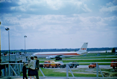 1950s 35mm slide twa jet - 35mm,