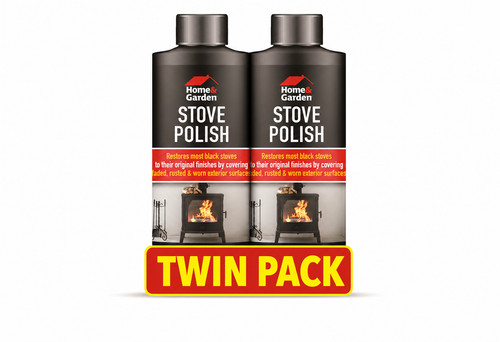 Black stove polish 200ml - black,