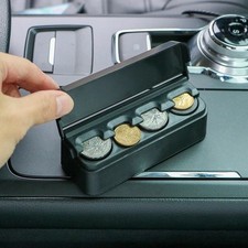 Car Coin Organizer Case Loose Change Money Storage Box Container Accessories