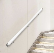 Wooden Stair Handrail - White