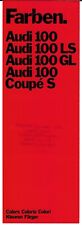 Audi 100 Colour & Trim 1973-74 UK Market Multilingual Brochure LS GL Coupe S