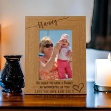 Personalised Nanny Love Heart