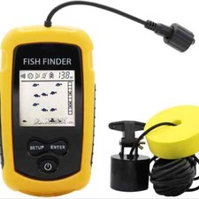 100M Fish Finder Sonar Portable Echo Sounder Alarm Transducer Lake Sea Fishing