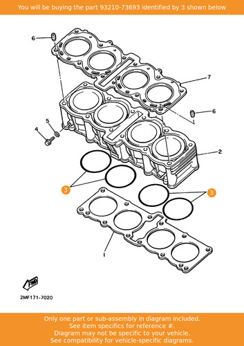 Yamaha ring 93210 73693 oem - yamaha, o-ring,