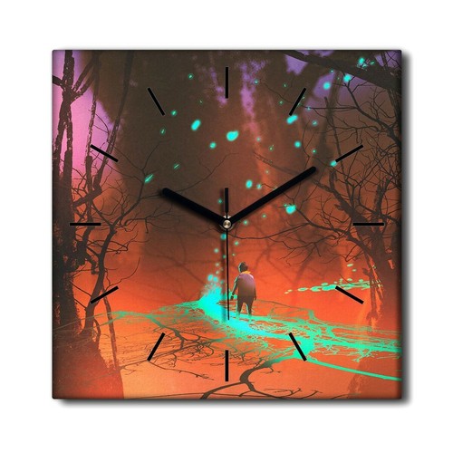 Silent clock canvas wall - clock,