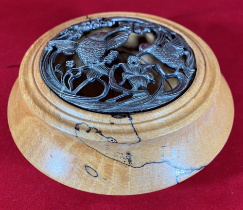 Spalted beech turned wood - 5.5",