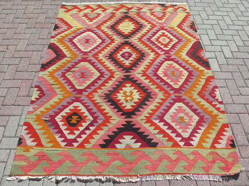 Turkish vintage rug handmade - turkish,