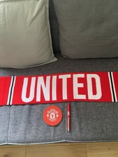 Offical Manchester United Scarf,pen and Placemat Brand New