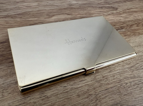 Harrods gold plated business - plated,