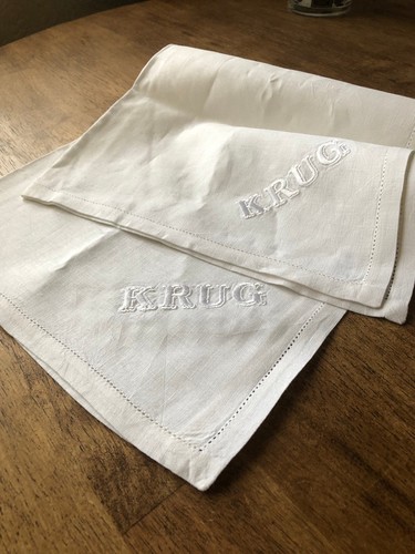Krug champagne napkins - krug,