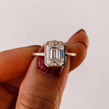4Ct Emerald Cut Moissanite