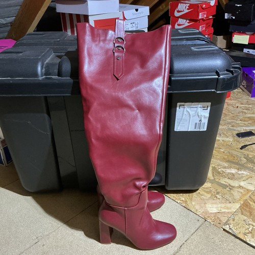 Ladies burgundy thigh length - ladies,