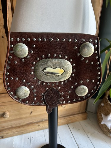 Moroccan vintage brown leather - moroccan,