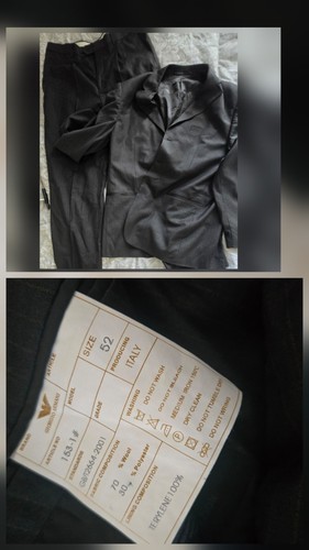 Men black striped emporio - black,