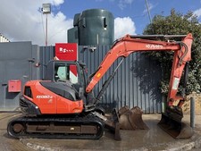 Kubota KX080-4 y2015 4572 hours 8t Midi Excavator / Digger 3 Buckets £22600+VAT