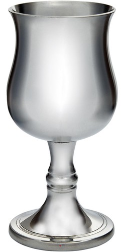Pewter georgian wine goblet - pewter,