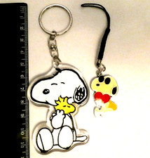Novelty Snoopy Dog Key Ring and Mobile/Bag Charm & Keyring set Love Heart V2