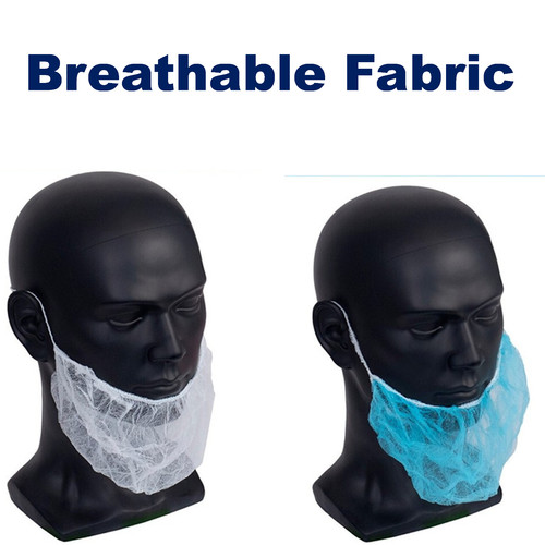 100x disposable beard nets - 100x,