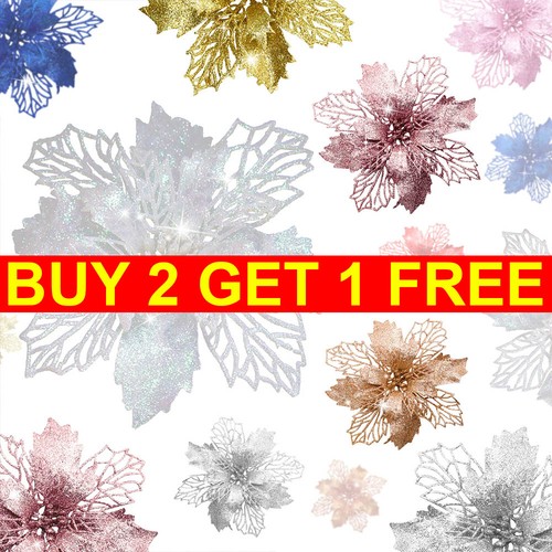 10x glitter artificial - artificial, flowers