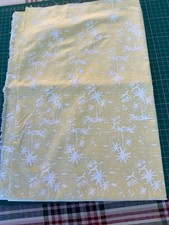 Remnant of Cotton Fabric Lemon