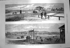 Old Antique Print 1873