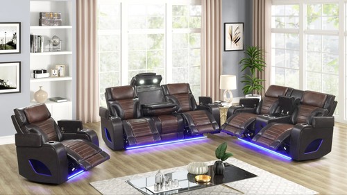 New led power recliner 3pc - recliner,
