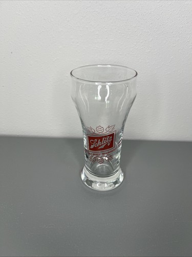 Schlitz beer glass vintage - glass,