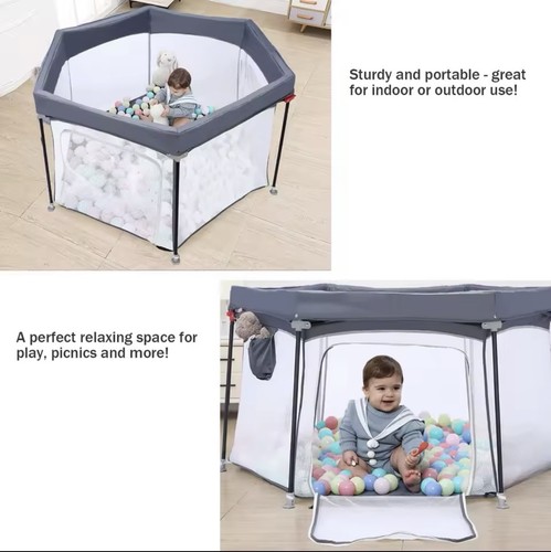 Baby playpen foldable hexagon - baby,
