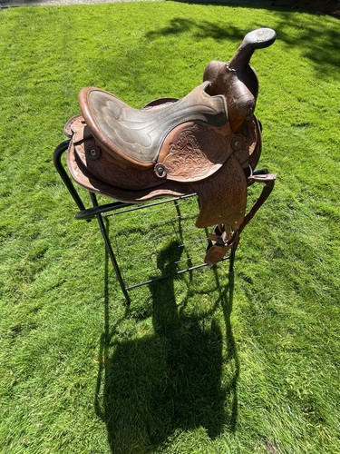 Western vintage saddle leather - western,