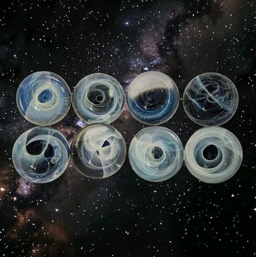 Hand blown galaxy vortex - hand,