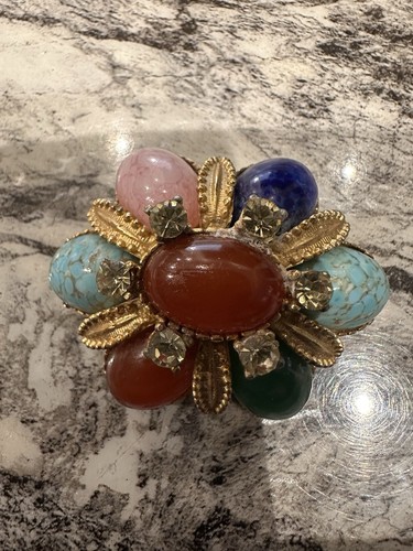 Signed vintage sphinx brooch - sphinx,