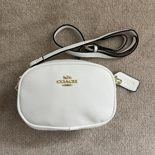 Coach white pebbled leather - white,