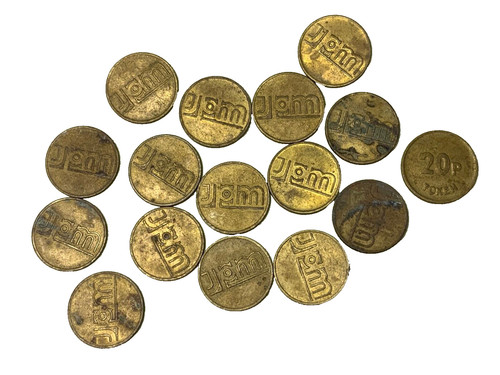 Jpm token 20p round gold - jpm,
